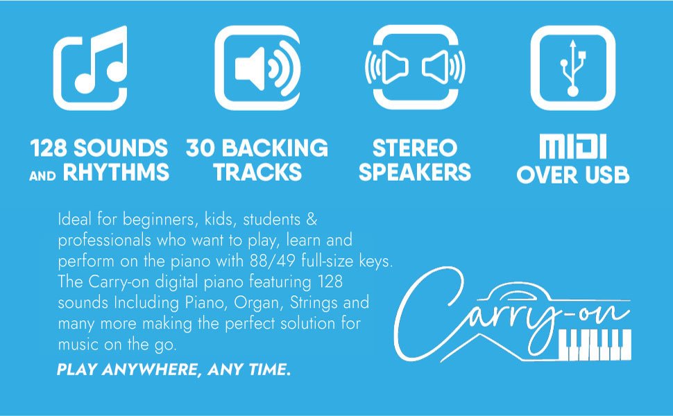 Ideal piano for beginners, kids, students, professionals. Electric organ strings weighted key