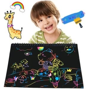 Creative Rainbow Scratch Art Notebook