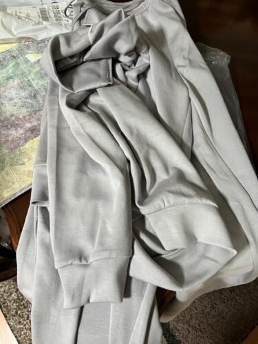 🔥Final Day Clearance!🛒Women's 2 Piece Outfits Casual Lapel Half Zip Sweatshirts And Wide Leg Pants Tracksuit Sets🔥8-PACK ONLY $28🔥 photo review