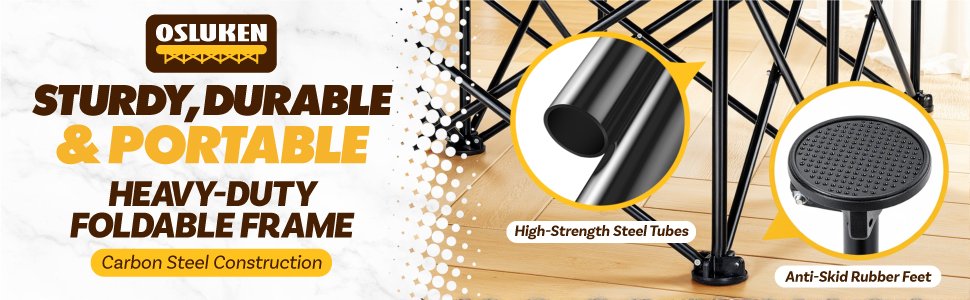 Heavy duty construction, upgraded carbon steel