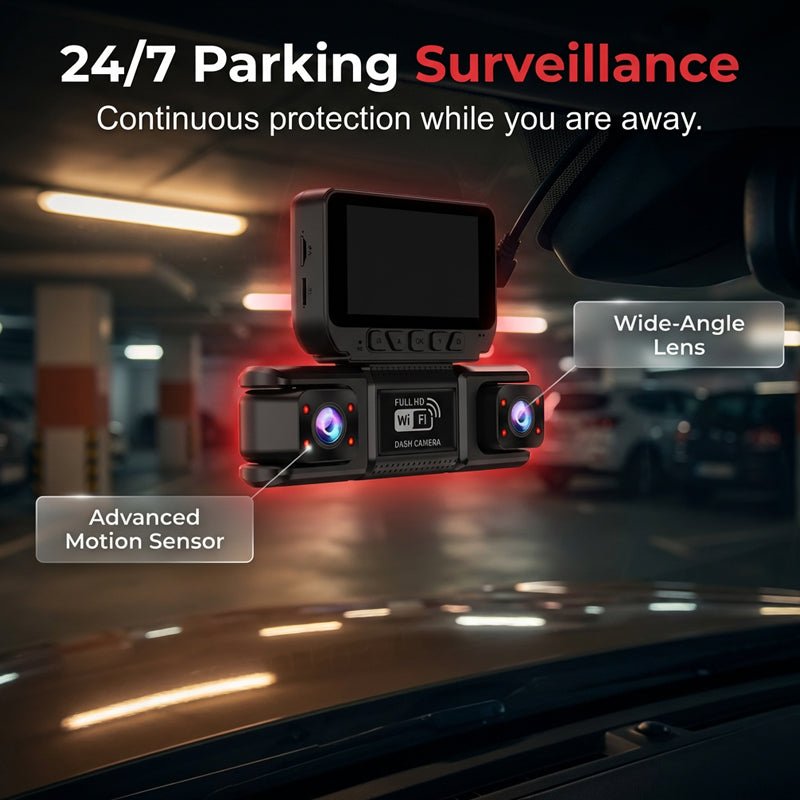 🔥HOT SALE NOW🚗Multi-Lens HD Dash Camera with Wi-Fi - Image 3