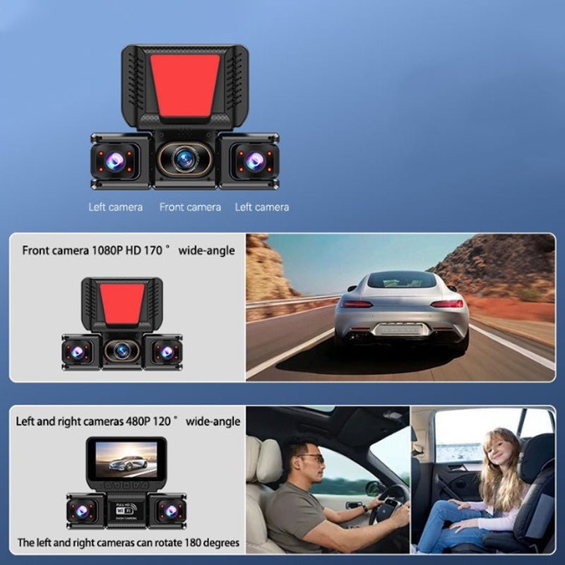 🔥HOT SALE NOW🚗Multi-Lens HD Dash Camera with Wi-Fi - Image 5